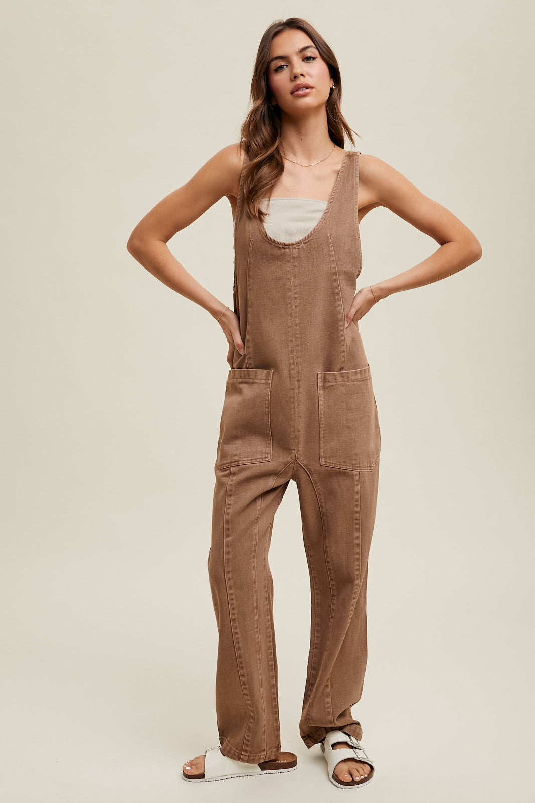 Lottie Denim Overalls - Straight & Arrow Boutique