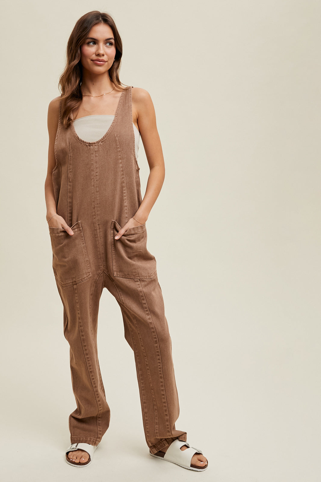 Lottie Denim Overalls - Straight & Arrow Boutique