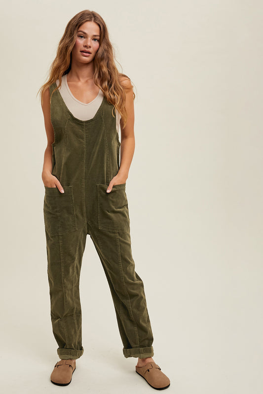 Hattie Corduroy Overalls - Straight & Arrow Boutique