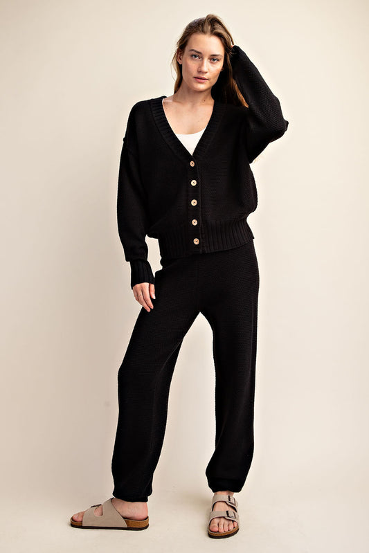 Sawyer Oversized Cardi Set - Straight & Arrow Boutique