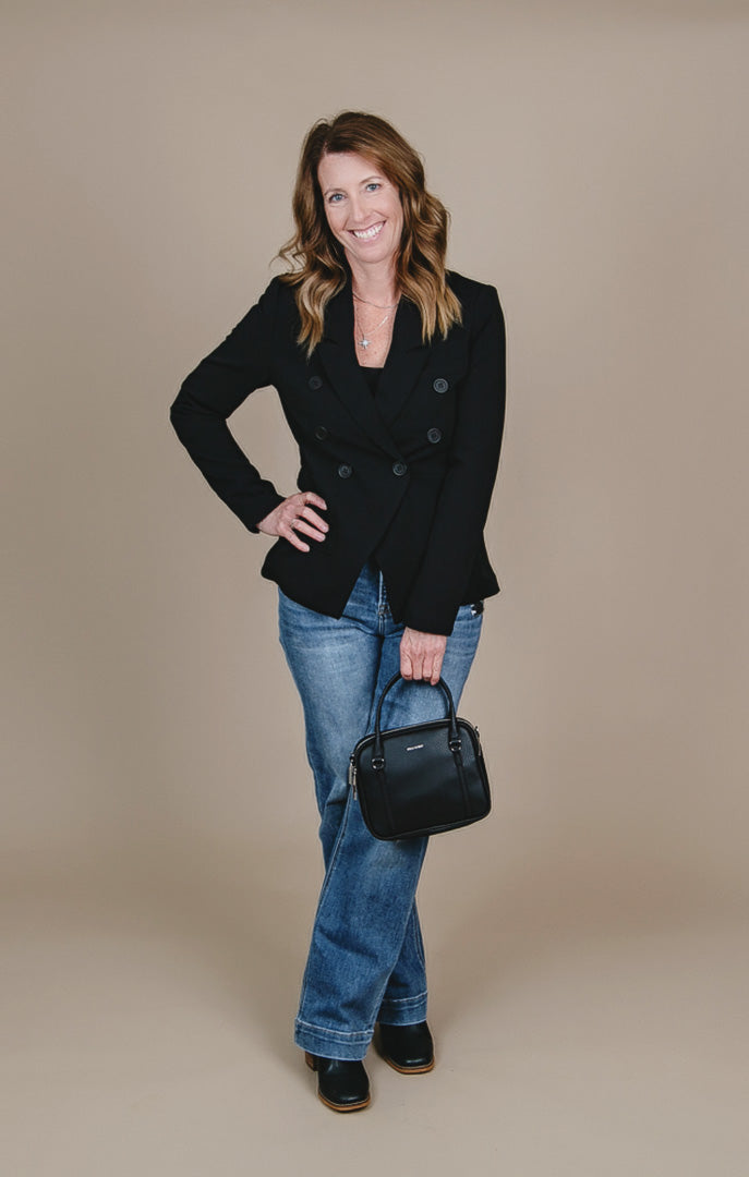 Jeanne Double Breasted Blazer - Straight & Arrow Boutique