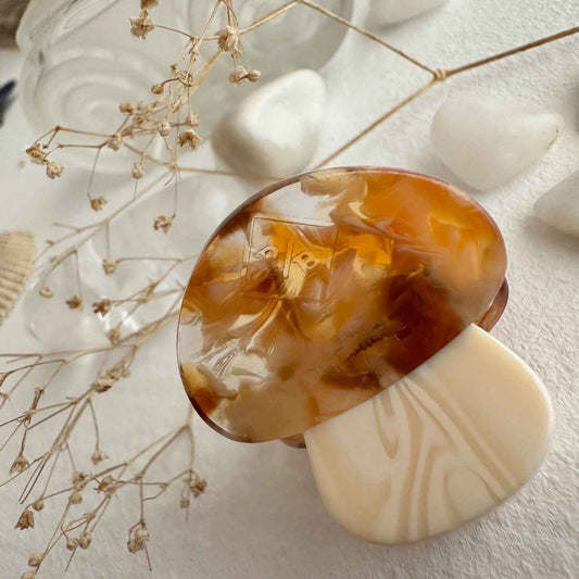 Mini Mushroom Hair Claw