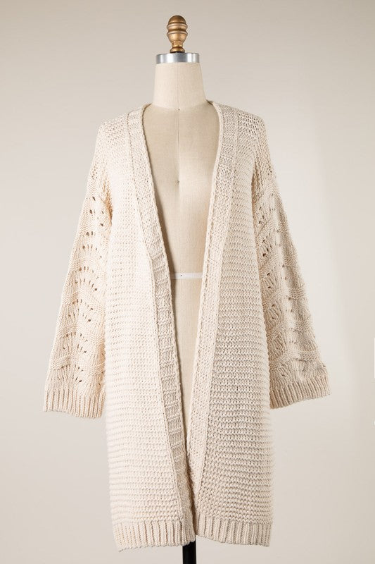 Ocean Cable Knit Cardi