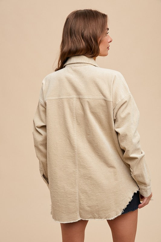 Astrid Corduroy Shacket - Straight & Arrow Boutique