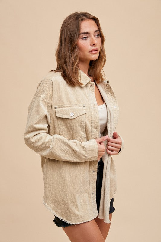 Astrid Corduroy Shacket - Straight & Arrow Boutique