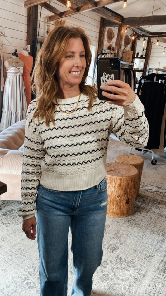 Rezi Knit Pullover - Straight & Arrow Boutique