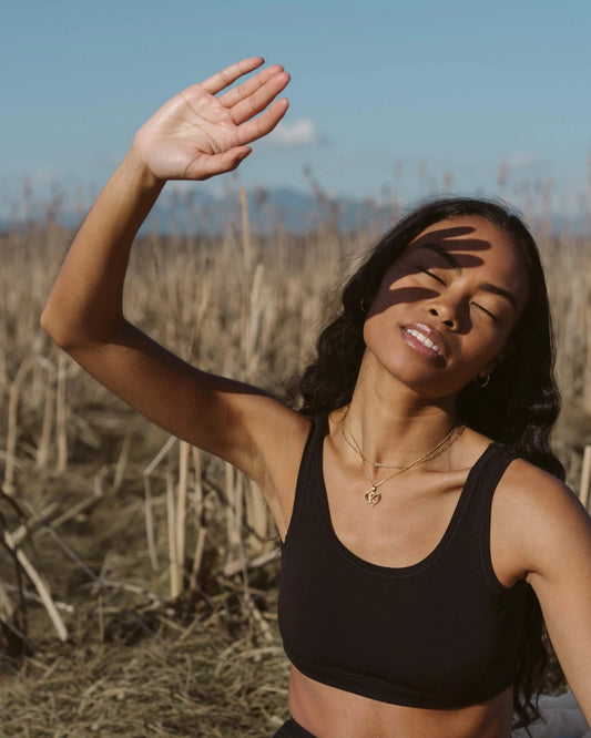 Sporty Bralette Mineral Tops by Huha - Straight & Arrow Boutique