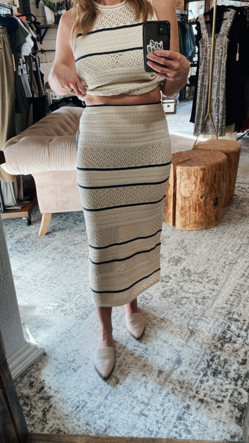 Umeko Knit Tank & Shirt Set