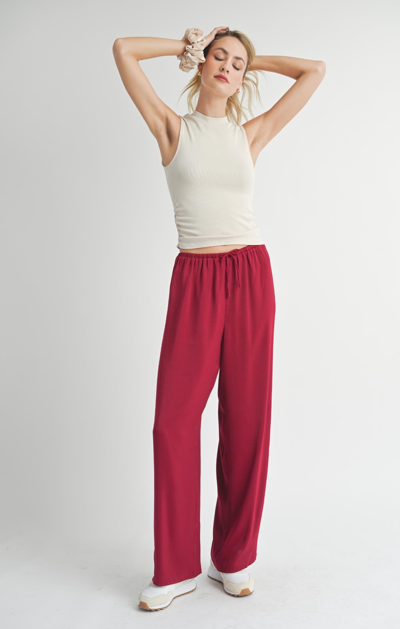 Ronan Mock Neck Ruched Knit Tank - Straight & Arrow Boutique