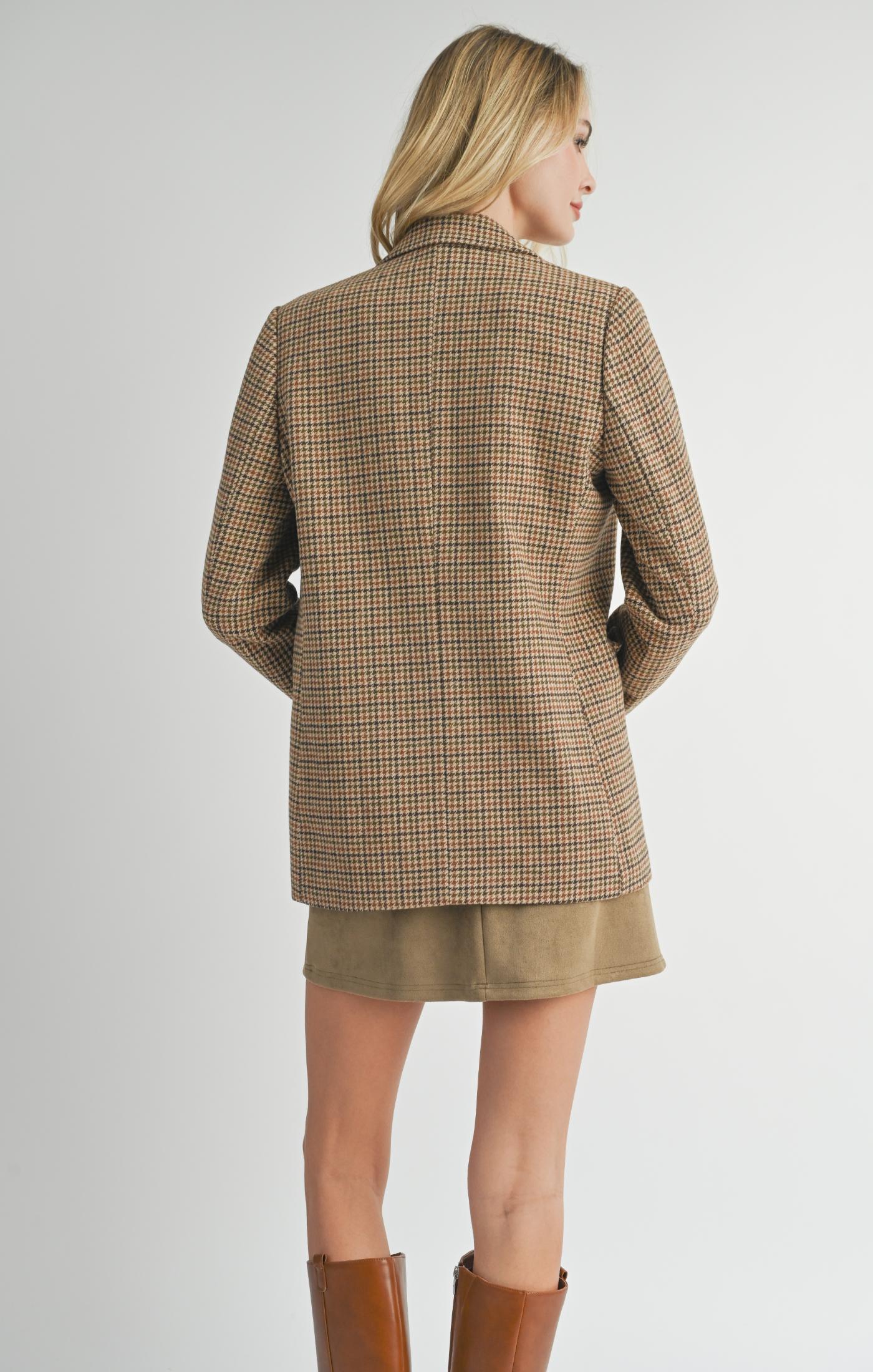 Nicola Houndstooth Blazer - Straight & Arrow Boutique