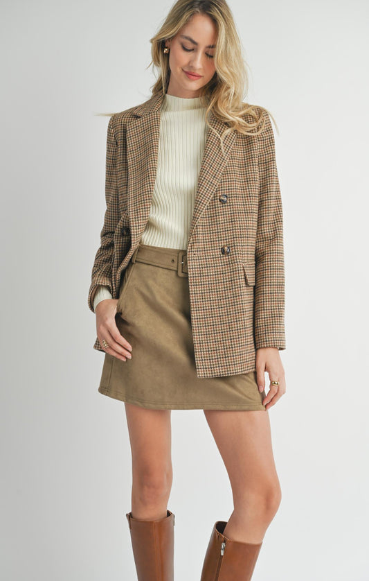 Nicola Houndstooth Blazer - Straight & Arrow Boutique