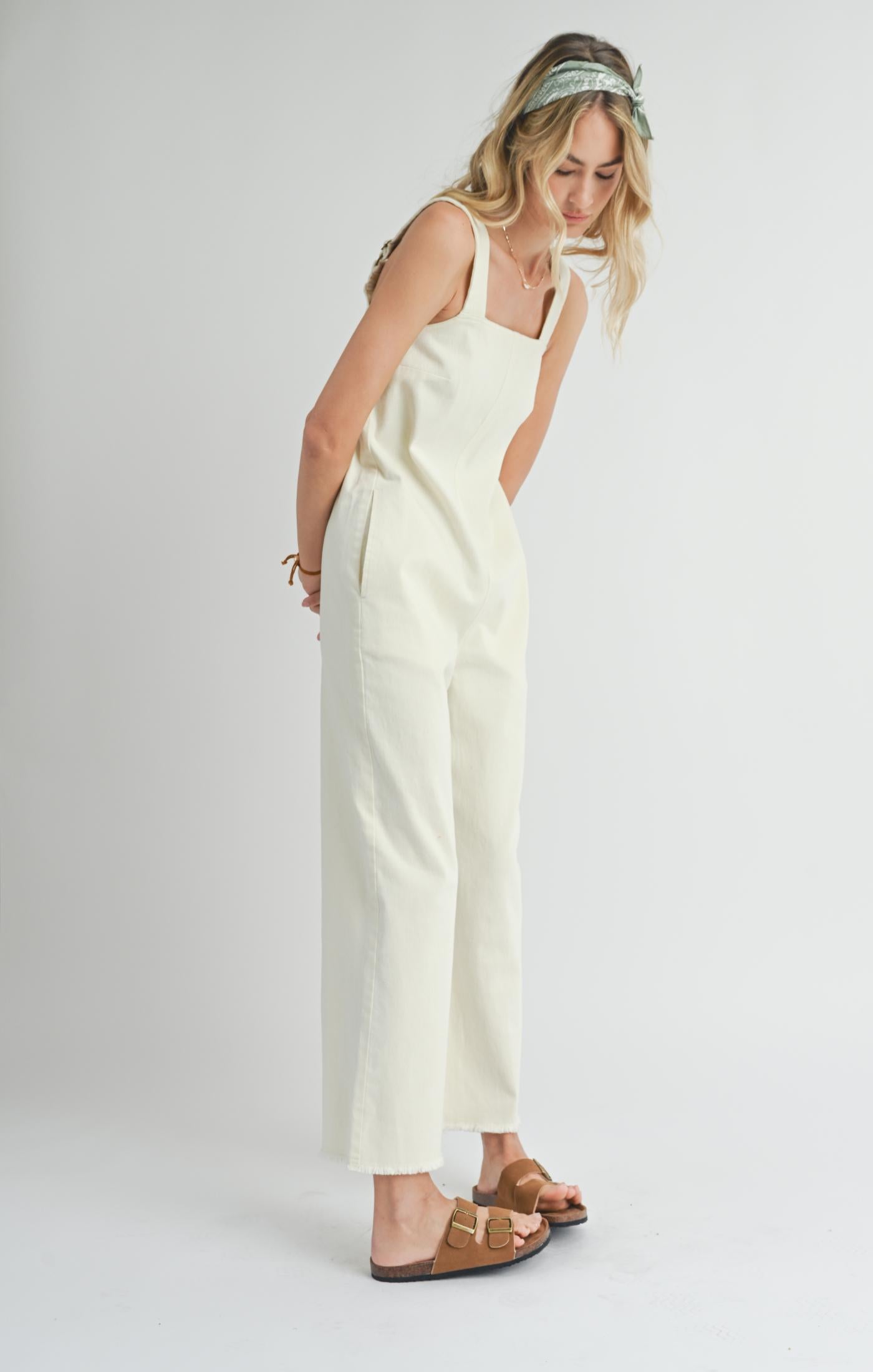 Avalon Denim Jumpsuit - Straight & Arrow Boutique