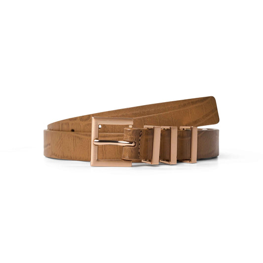 Amber Croco Belt