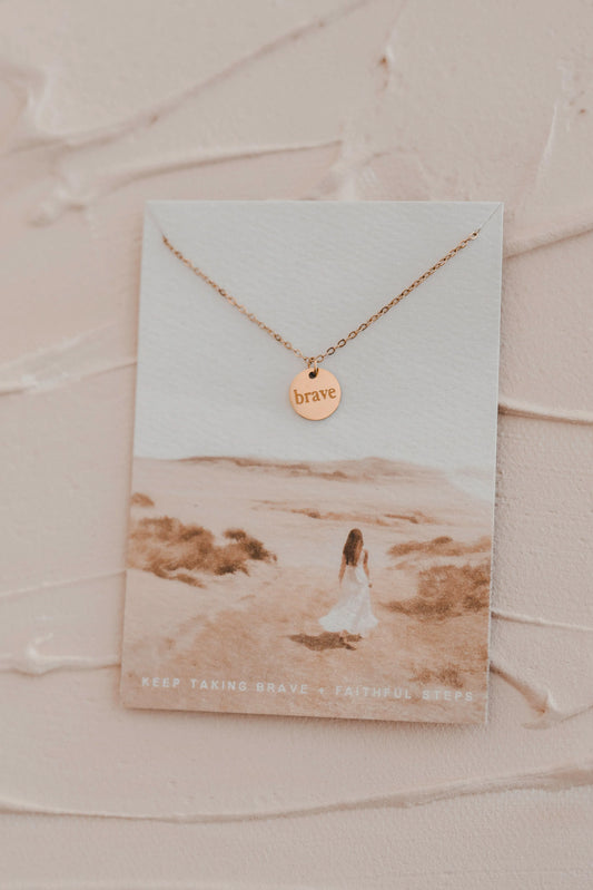 Brave Disc Necklace