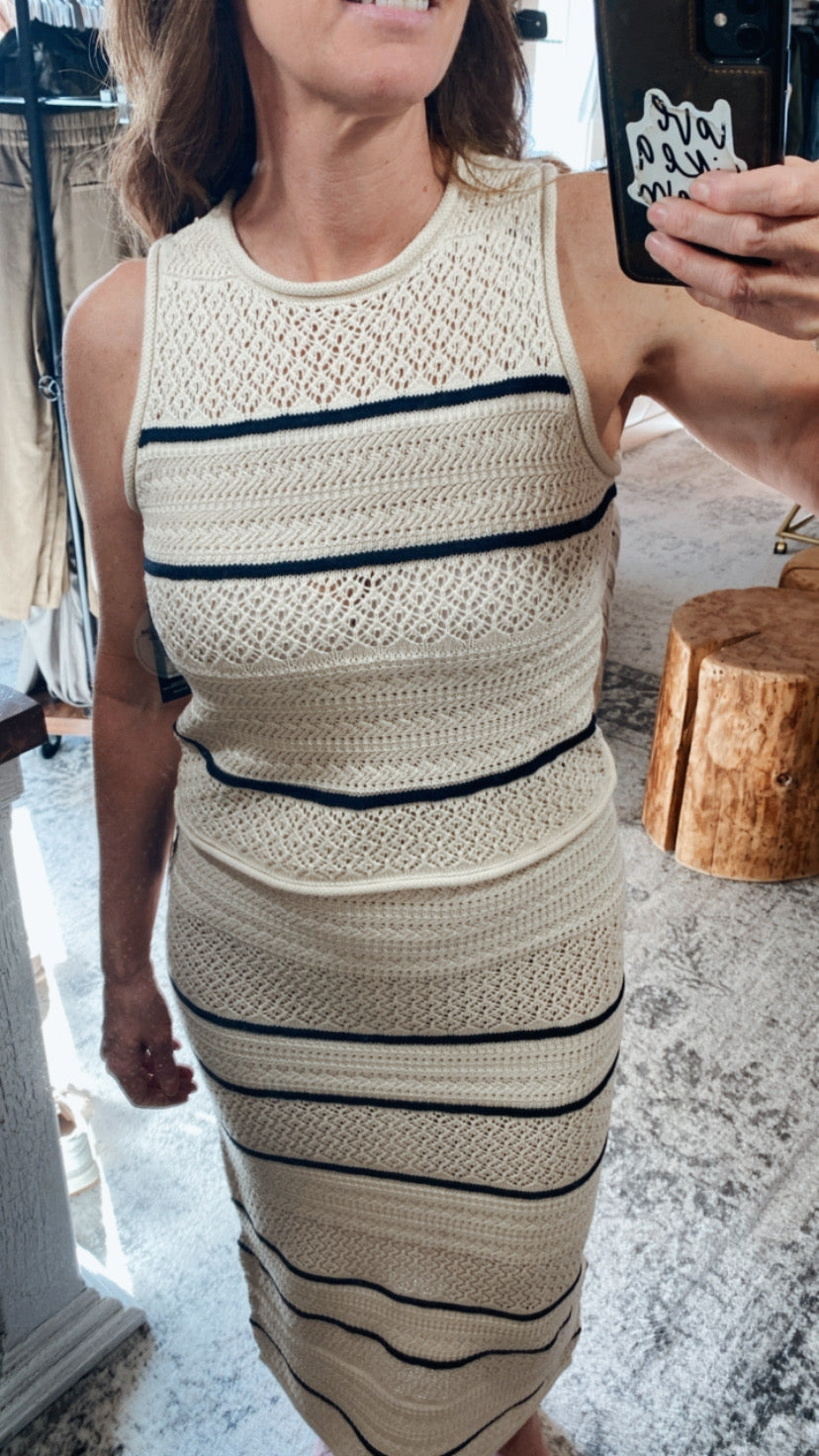 Umeko Knit Tank & Shirt Set