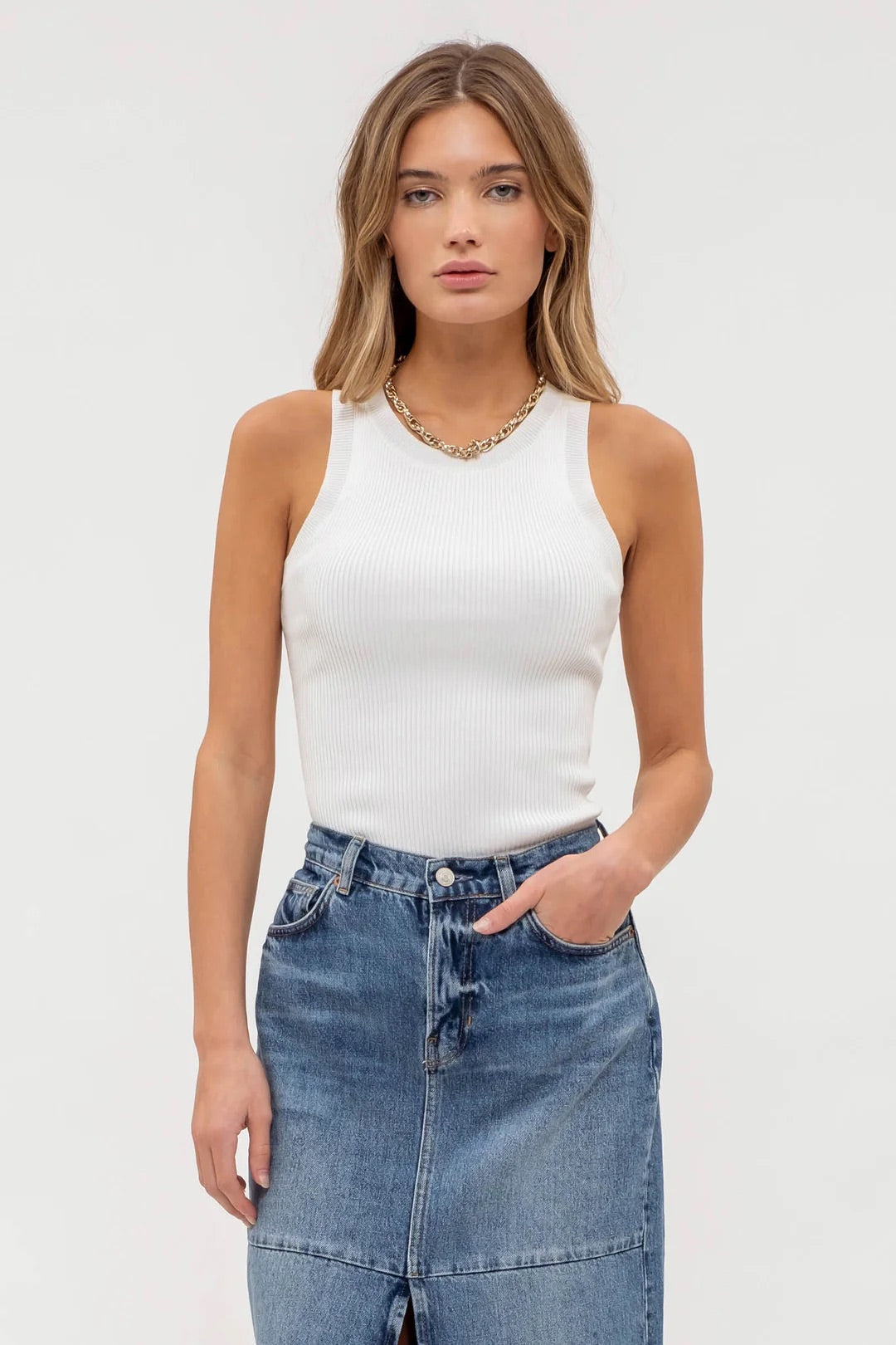 Arlet Knit Tank - Straight & Arrow Boutique