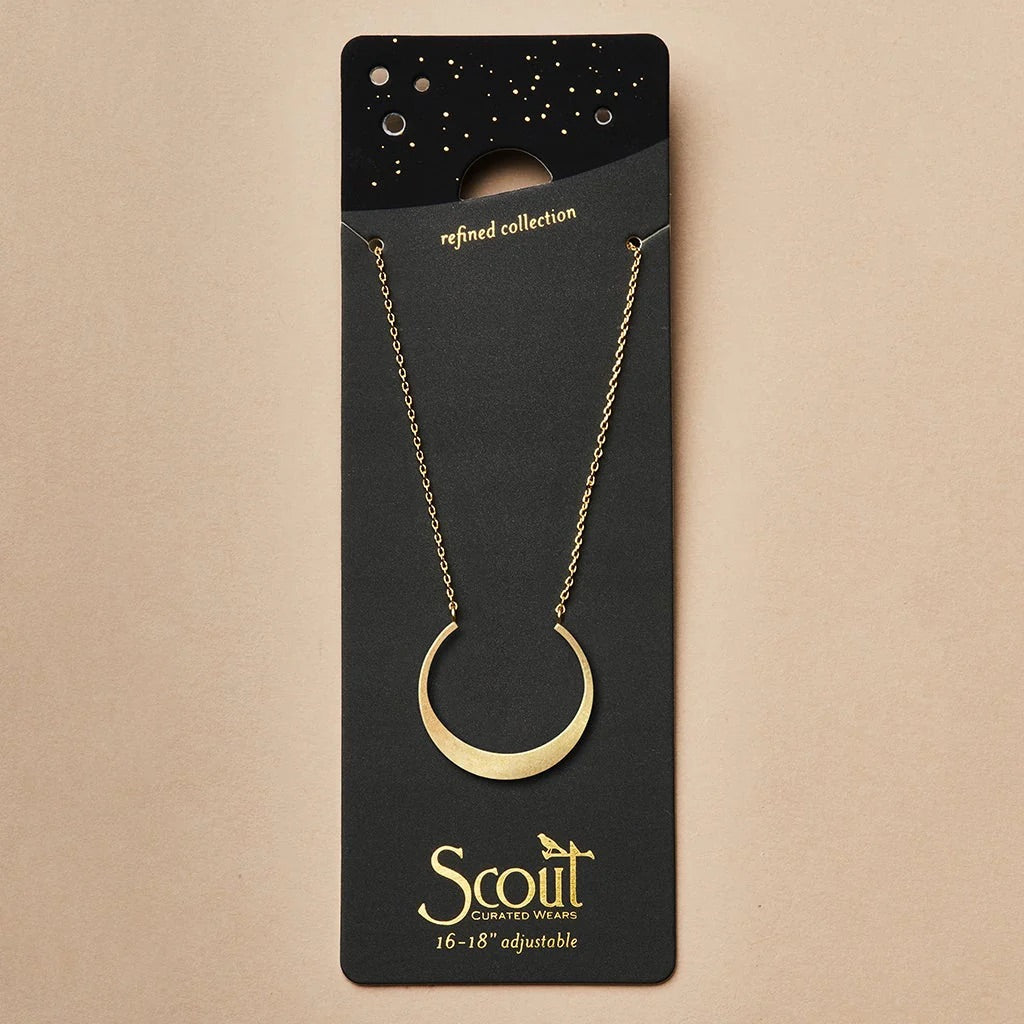 Scout Refined Necklace Collection - Crescent - Straight & Arrow Boutique