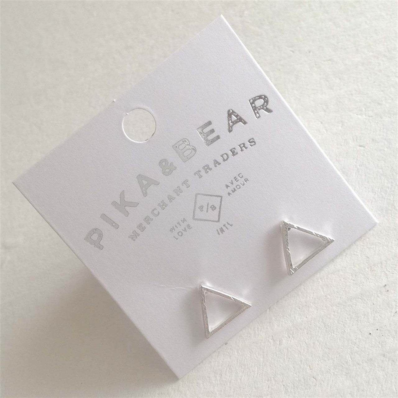 Triop Triangle Outline Stud Earrings