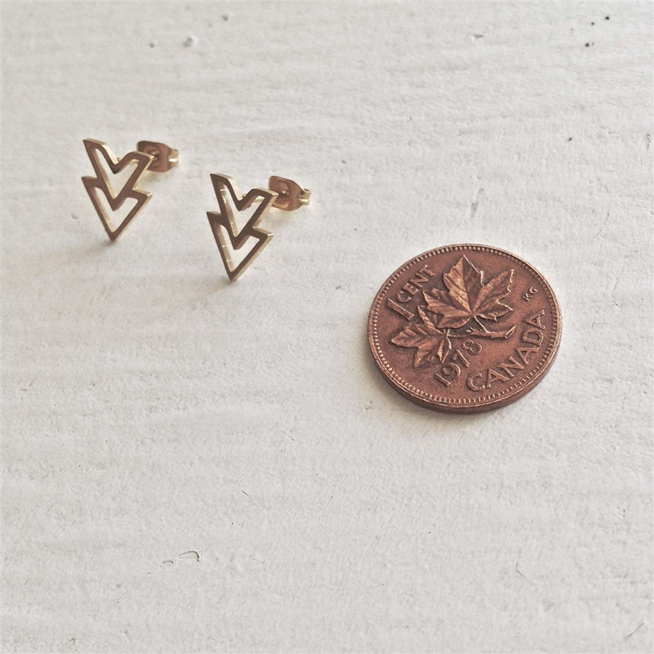 Ike Double V Chevron Earrings