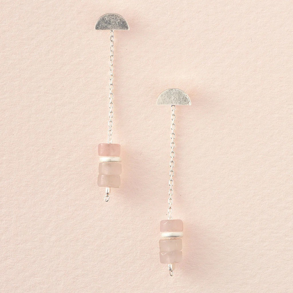 Stone Meteor Thread/Jacket Earring - Straight & Arrow Boutique