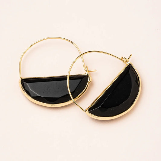Stone Prism Hoop - Straight & Arrow Boutique