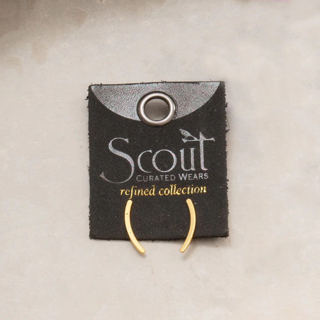 Refined Earring Collection - Comet Curve - Straight & Arrow Boutique