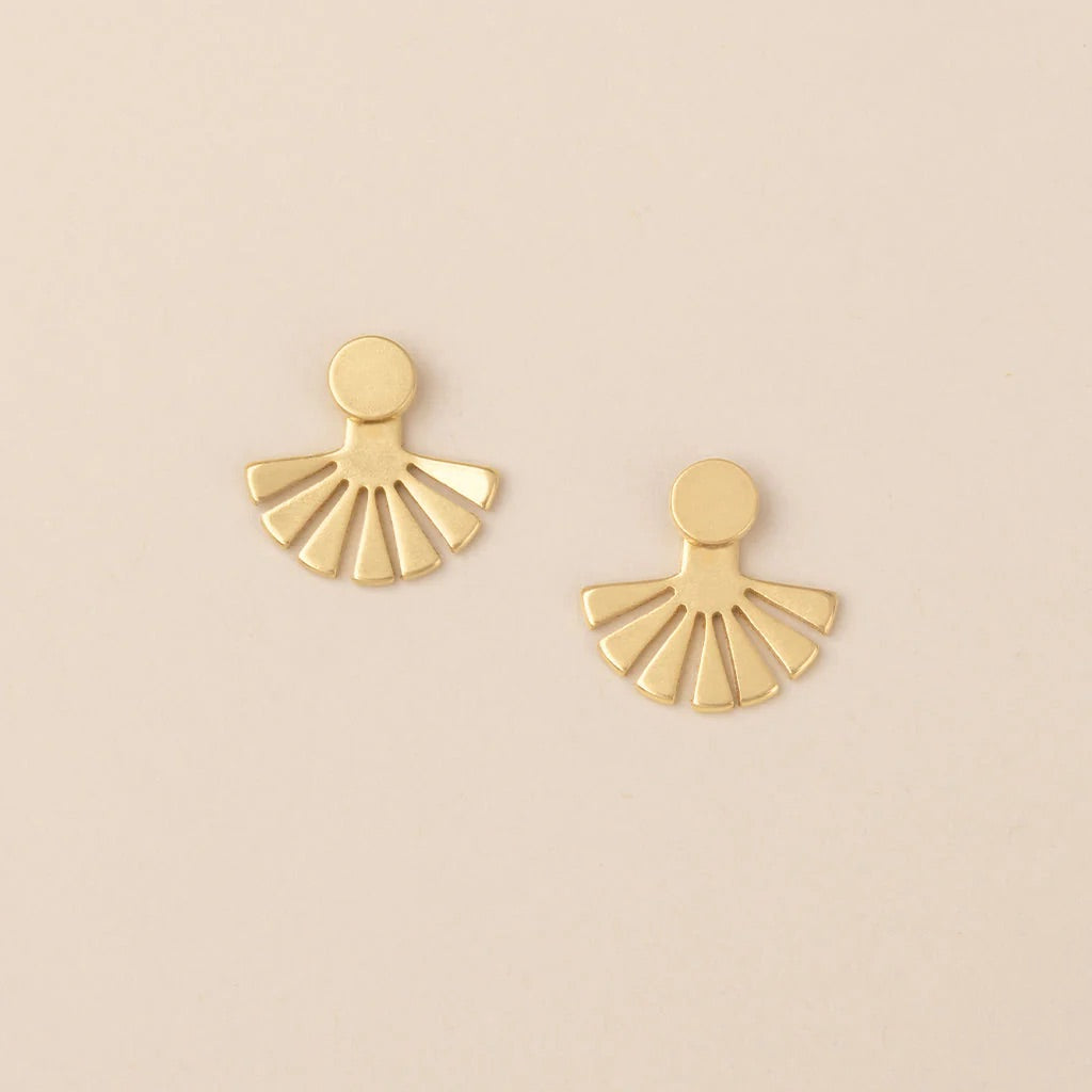 Refined Earring Collection - Sunburst Ear Jacket - Straight & Arrow Boutique