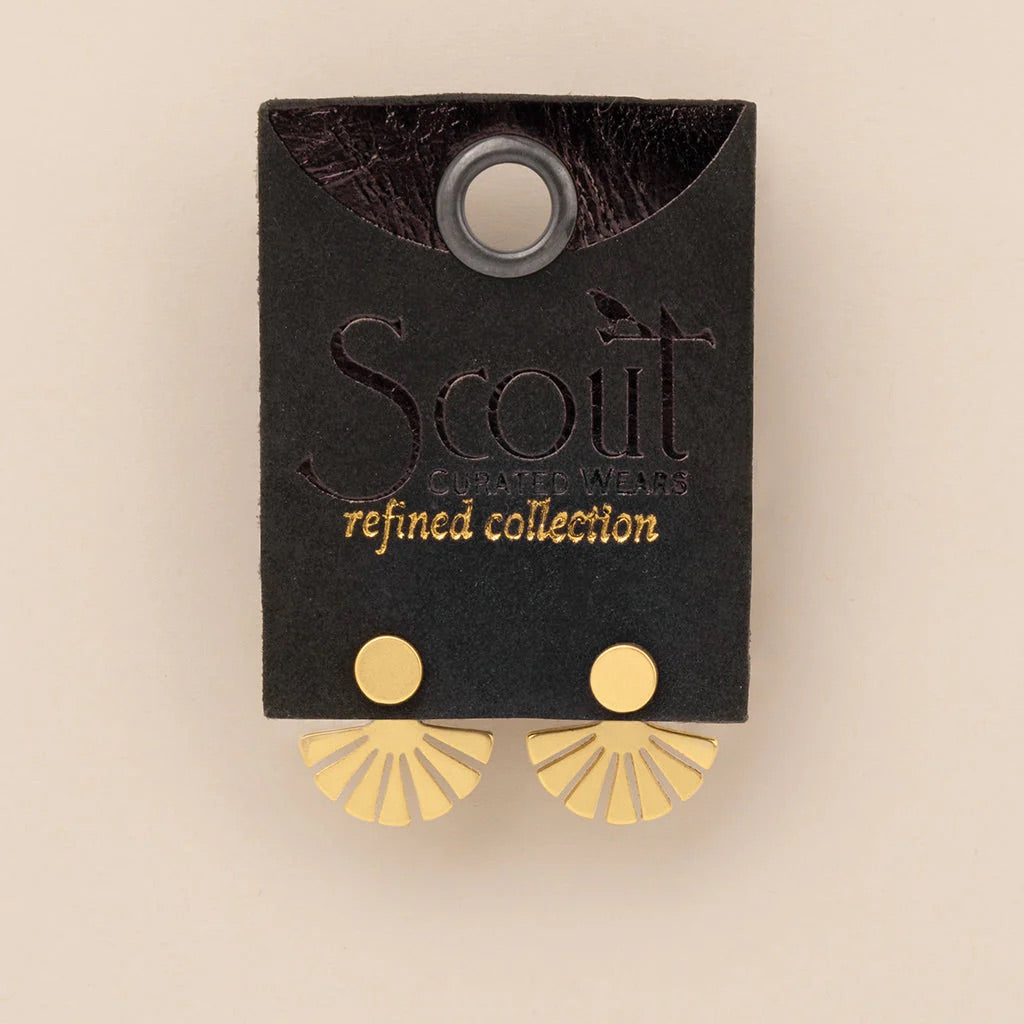 Refined Earring Collection - Sunburst Ear Jacket - Straight & Arrow Boutique