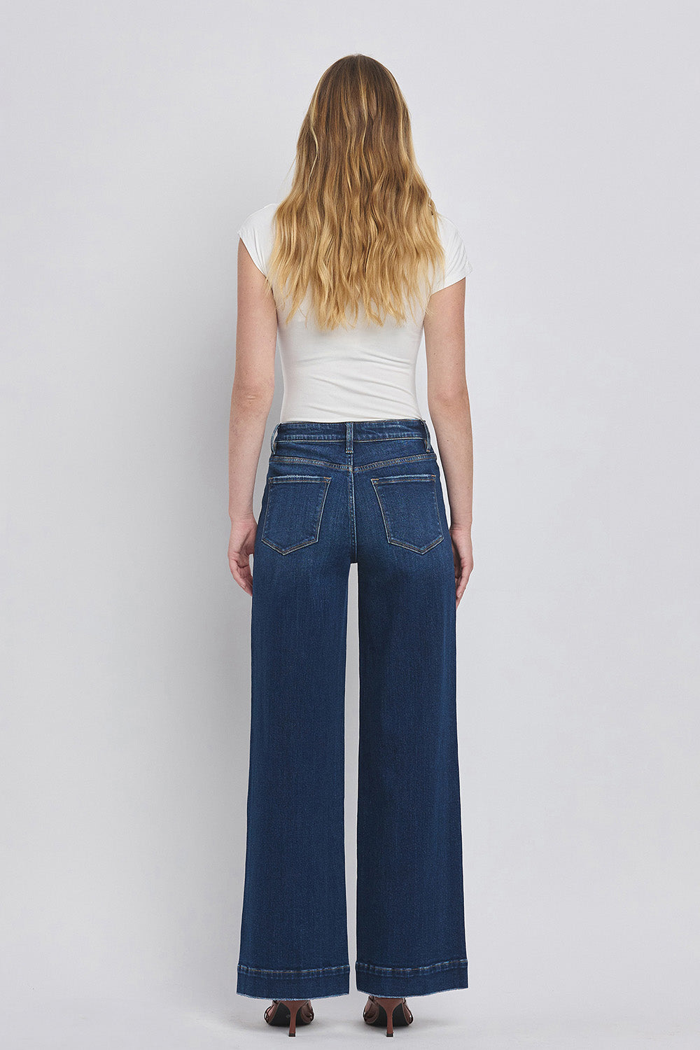 Jayce Wide Leg Trouser Jeans - Straight & Arrow Boutique