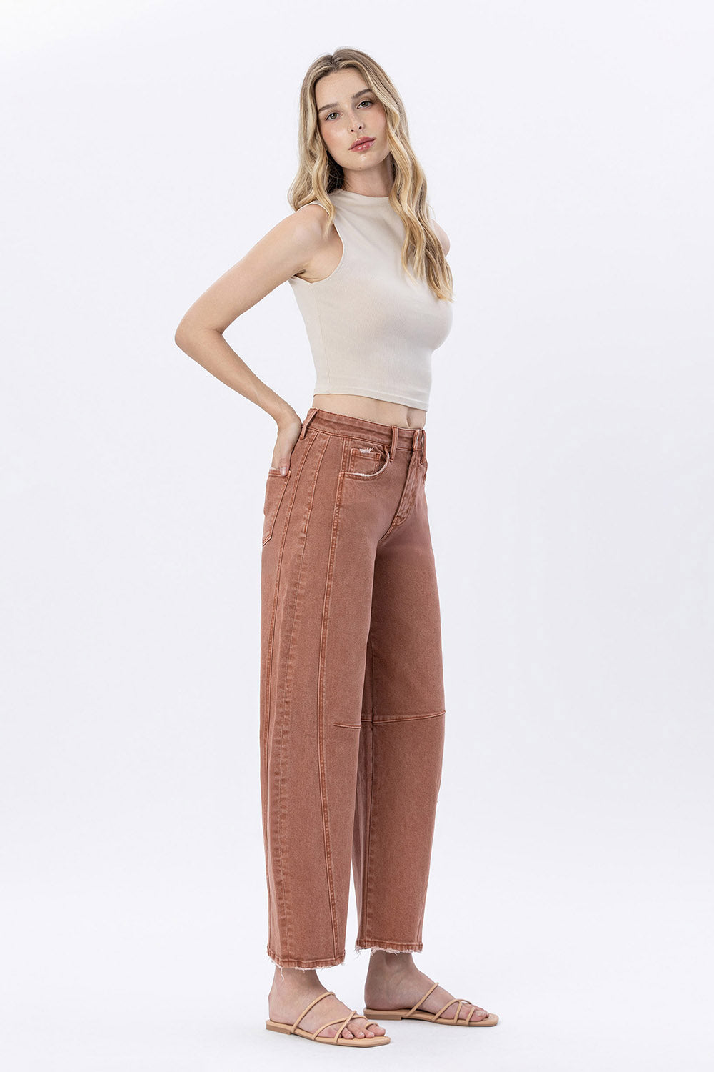 Delaney Twisted Barrel Jeans - Straight & Arrow Boutique