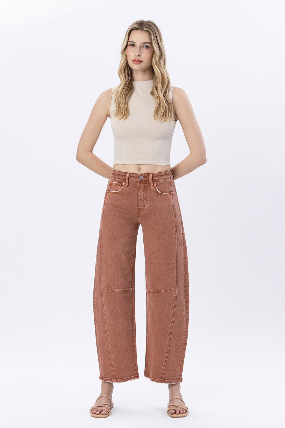 Delaney Twisted Barrel Jeans - Straight & Arrow Boutique