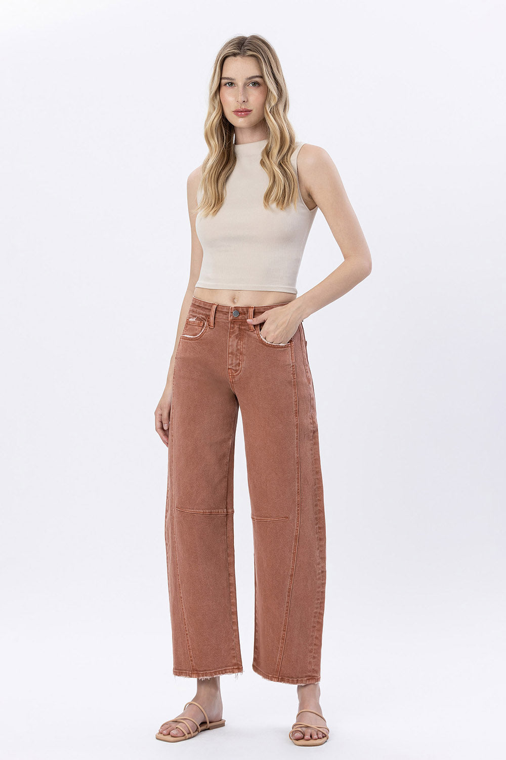 Delaney Twisted Barrel Jeans - Straight & Arrow Boutique