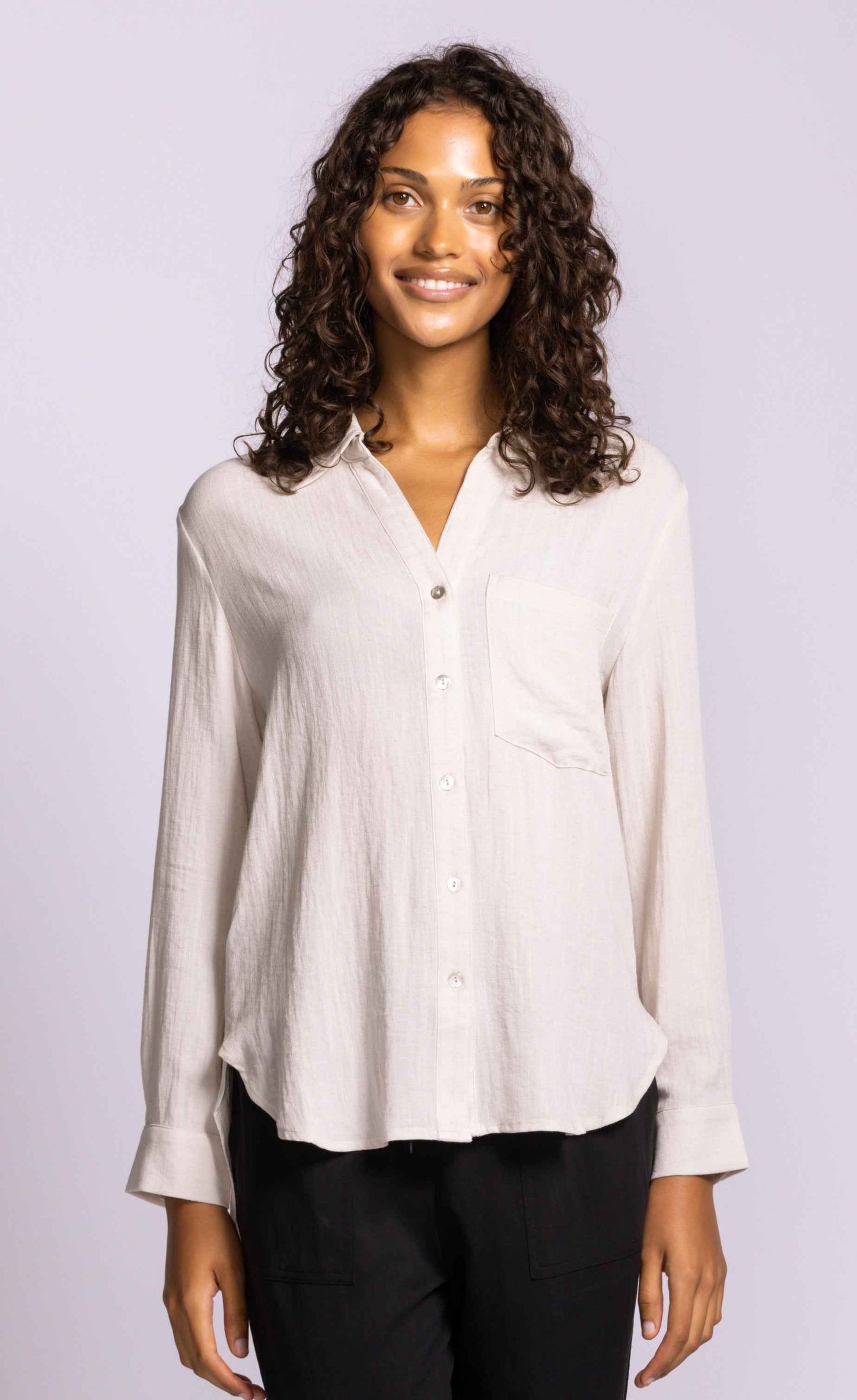 Francis Button Down Top