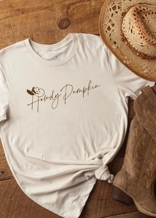 Howdy Pumpkin Graphic Tee - Straight & Arrow Boutique