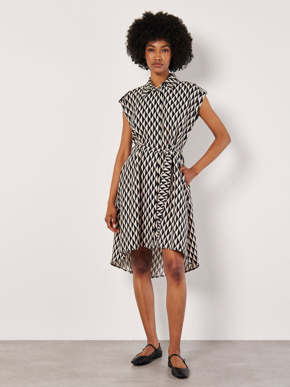 Geo Utility Print Dress - Straight & Arrow Boutique