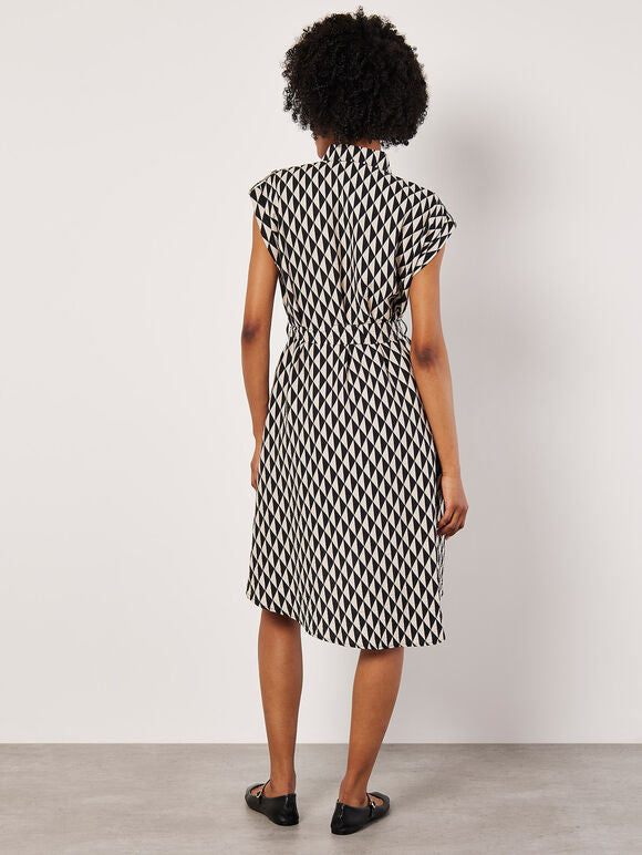 Geo Utility Print Dress - Straight & Arrow Boutique