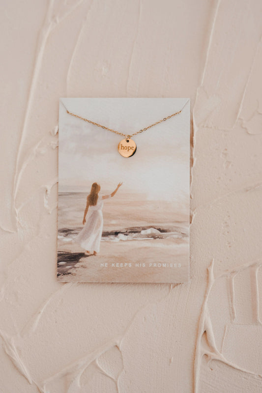 Hope Disc Necklace