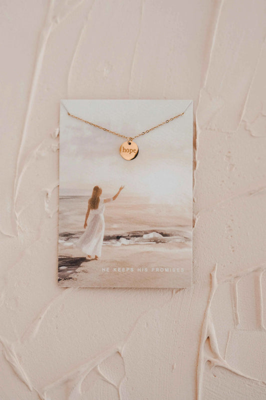 Hope Disc Necklace