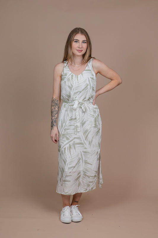 Palm Print Dress - Straight & Arrow Boutique