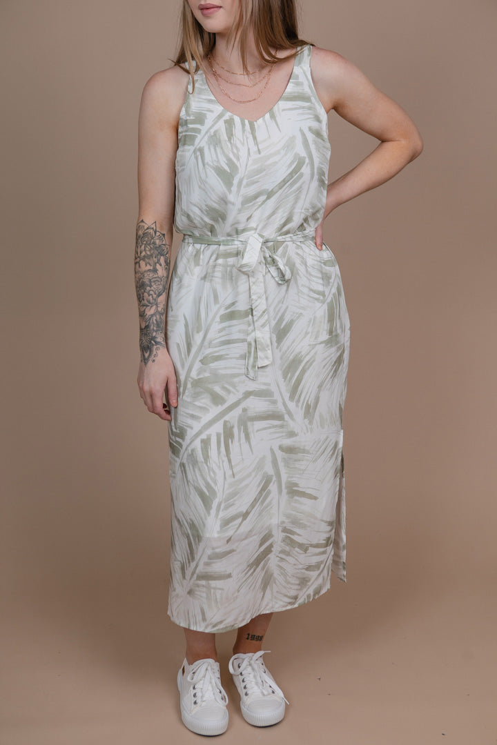 Palm Print Dress - Straight & Arrow Boutique