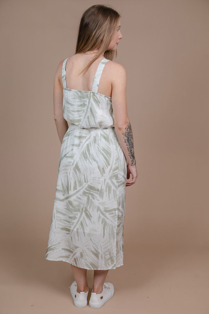 Palm Print Dress - Straight & Arrow Boutique