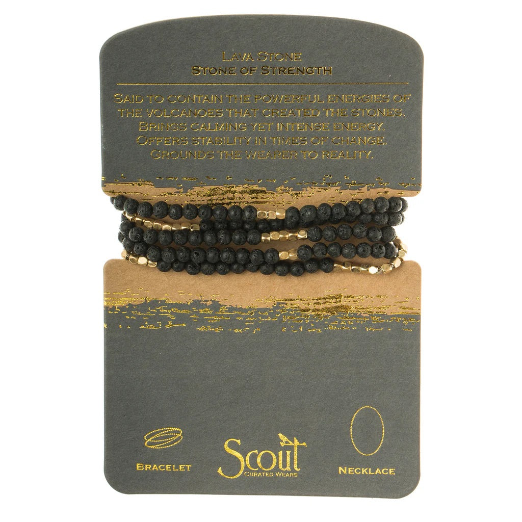 Scout Stone Wrap Bracelet/Necklace - Straight & Arrow Boutique