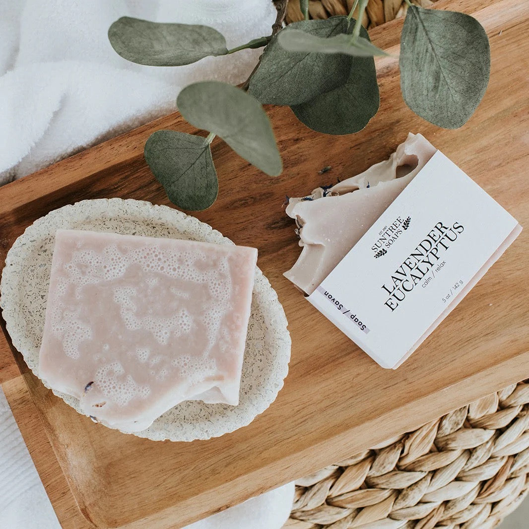 Lavender + Eucalyptus Bar Soap - Straight & Arrow Boutique