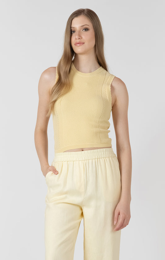 Lemon Butter Knit Tank