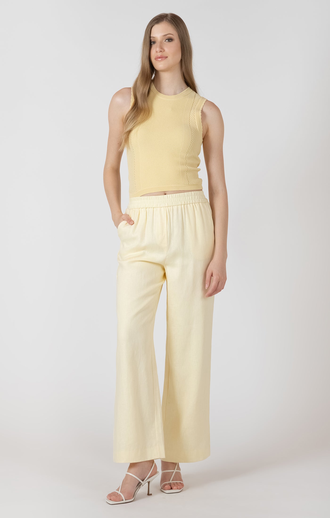 Lemon Butter Knit Tank