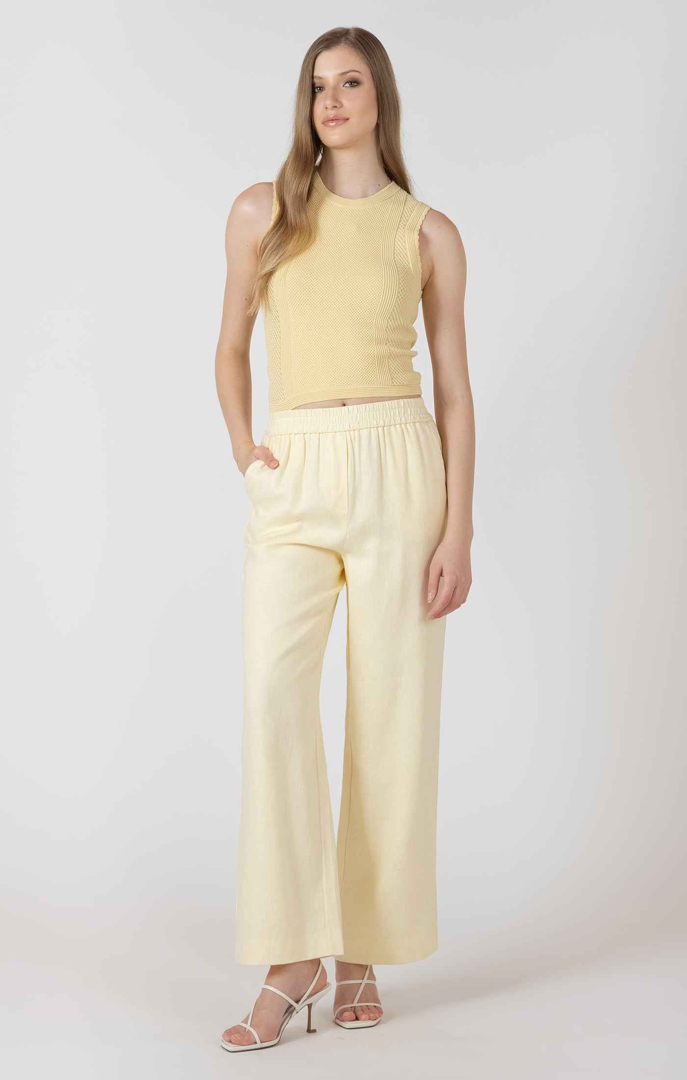 Lemon Butter Knit Tank