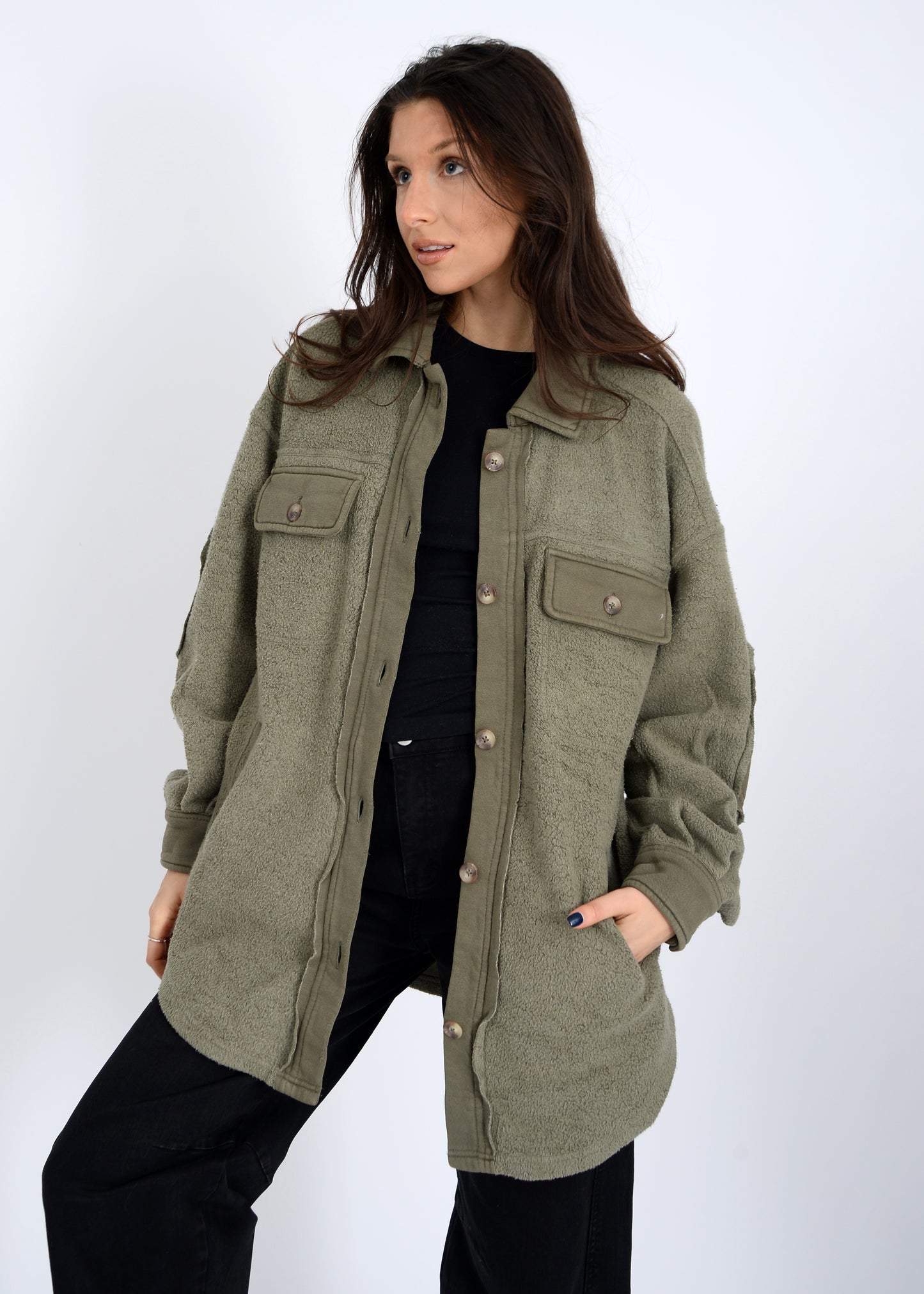 Lexie Oversized Shacket - Straight & Arrow Boutique