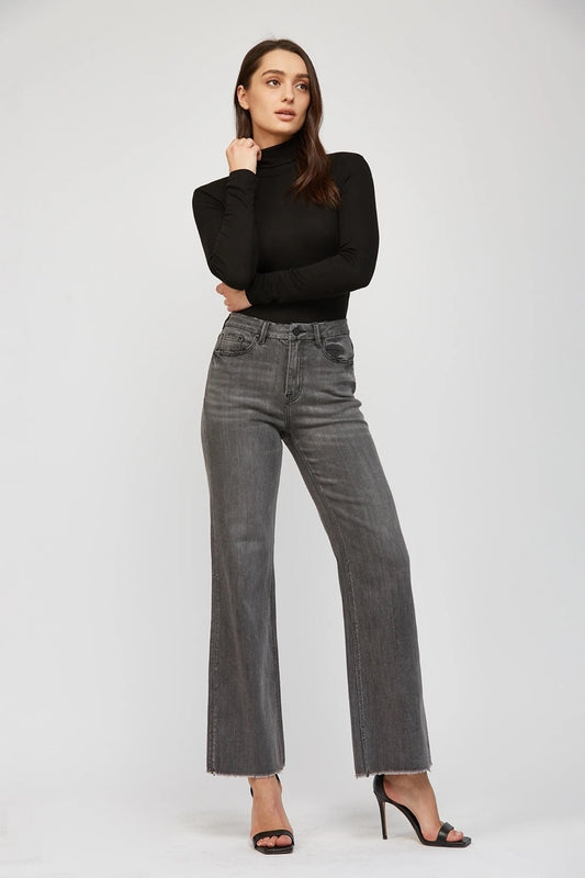 Elsie Wide Leg Denim - Straight & Arrow Boutique