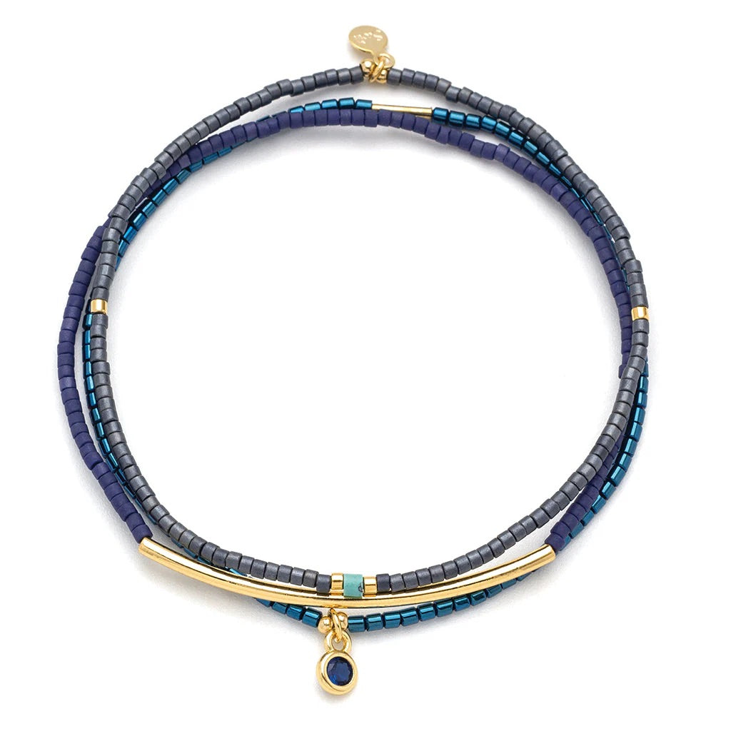 Tonal Chromacolour Miyuki Bracelet Trio - Straight & Arrow Boutique