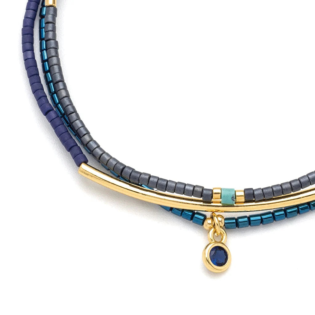 Tonal Chromacolour Miyuki Bracelet Trio - Straight & Arrow Boutique